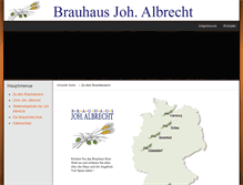 Tablet Screenshot of brauhaus-joh-albrecht.de